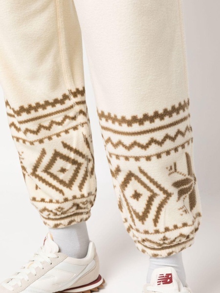 fair isle print fleece sweatpants