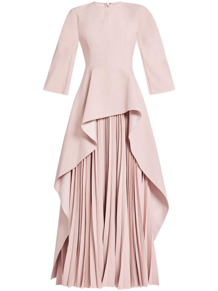 Maia draped pleated gown