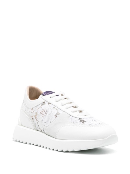 chantilly-lace leather sneakers