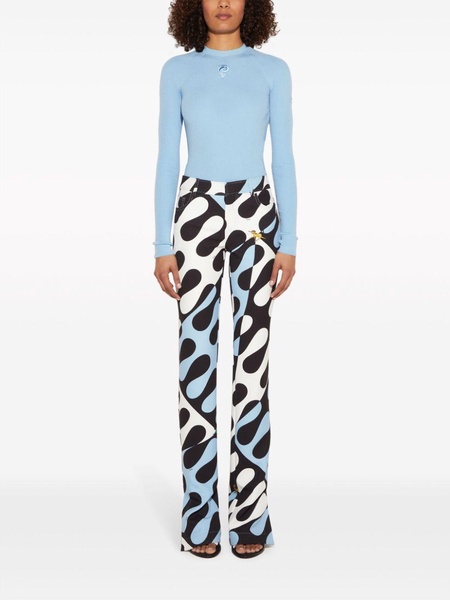 Leocorno-print trousers