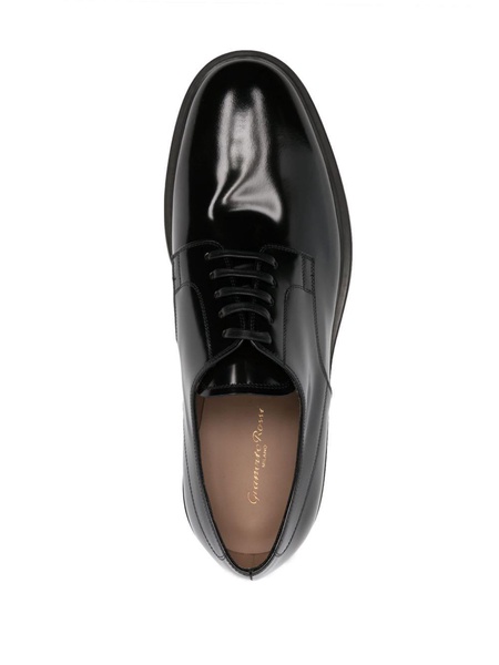 polished-finish oxford shoes