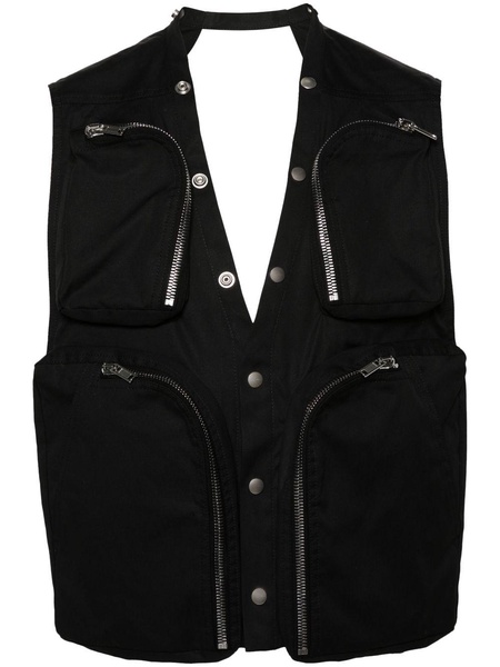 cut out-detail vest