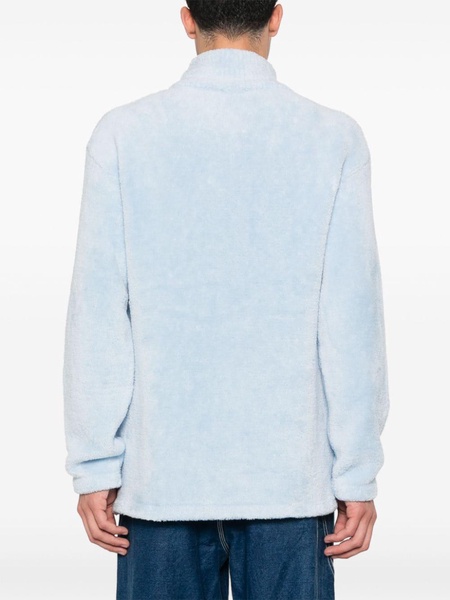 fleece-texture sweatshirt