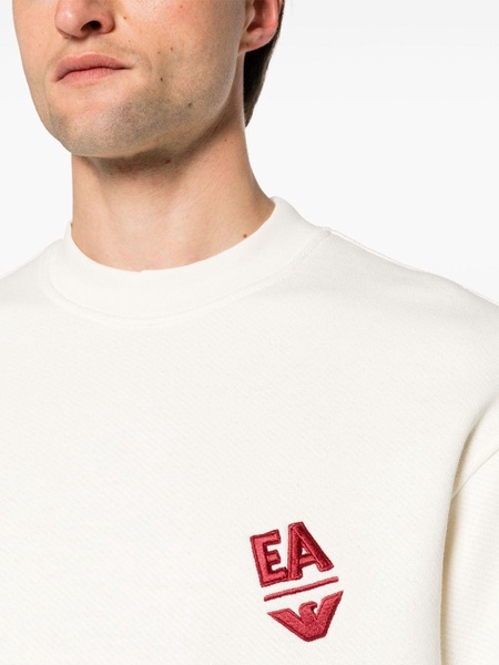 logo-embroidered cotton sweatshirt