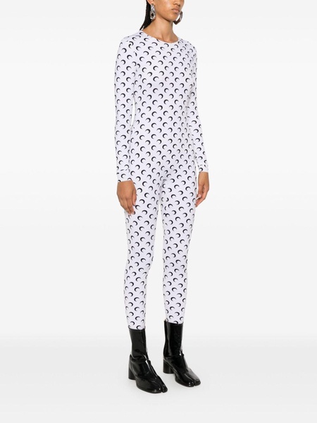 moon-print jersey catsuit