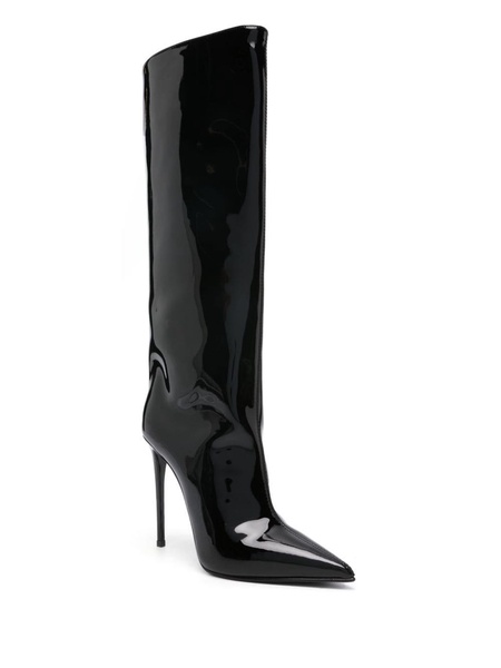 125mm leather knee-length boots