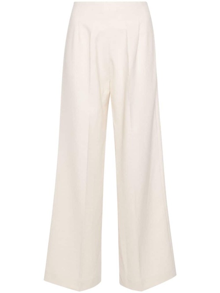 high-waisted canvas palazzo pants