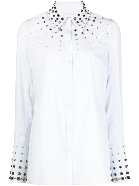 Paola stud-detail poplin shirt