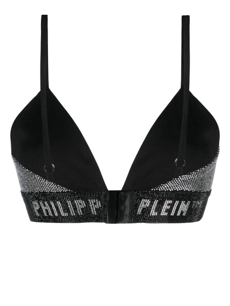 rhinestone embellished bra