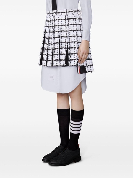 knife-pleat mini skirt