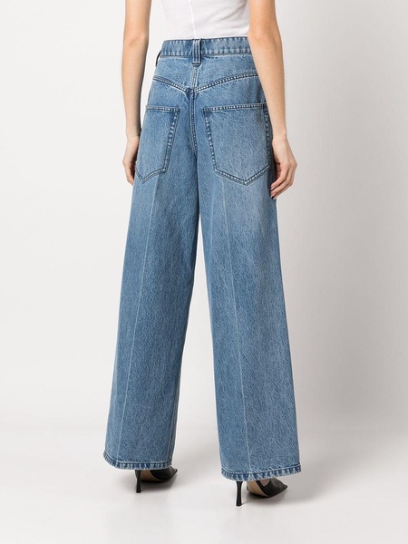 high-waisted wide leg jeans