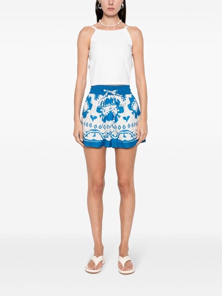 graphic-print cotton shorts 