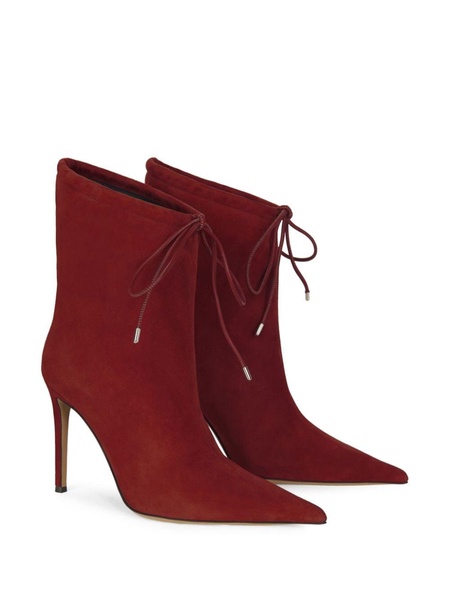 105mm pointed-toe suede boots 