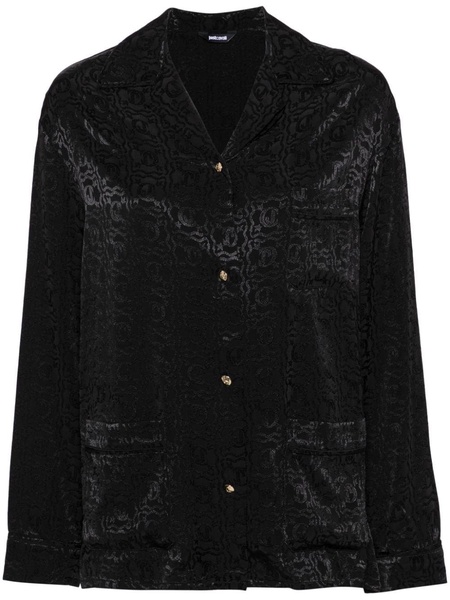 logo-jacquard shirt