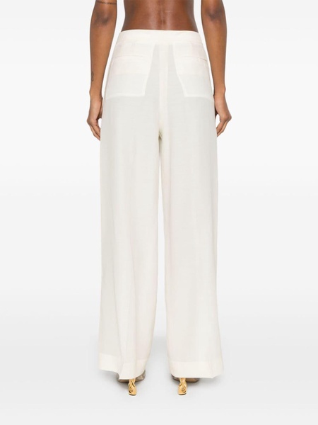 mid-rise organza palazzo pants