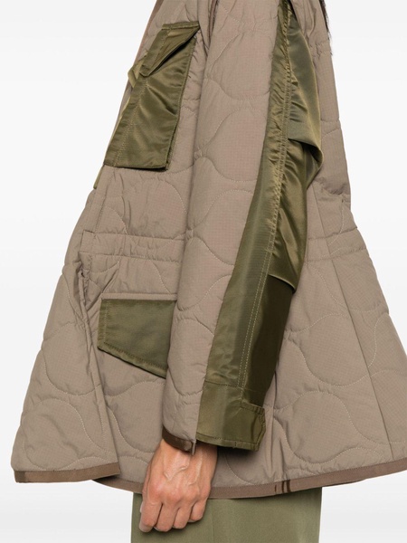 quilted ripstop coat