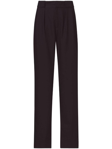 pleat-detail tailored trousers