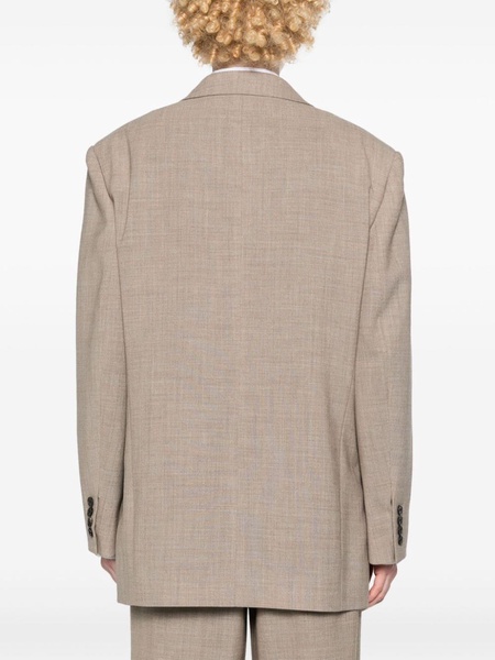 Marina single-breasted virgin wool blazer