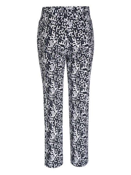 geometric-pattern cotton trousers 