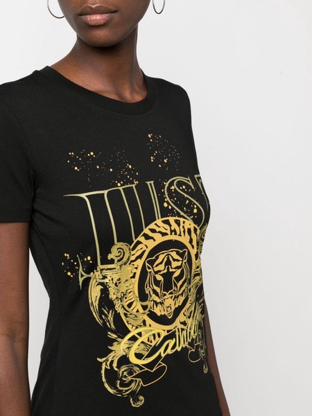 Tiger Head-motif cotton T-shirt