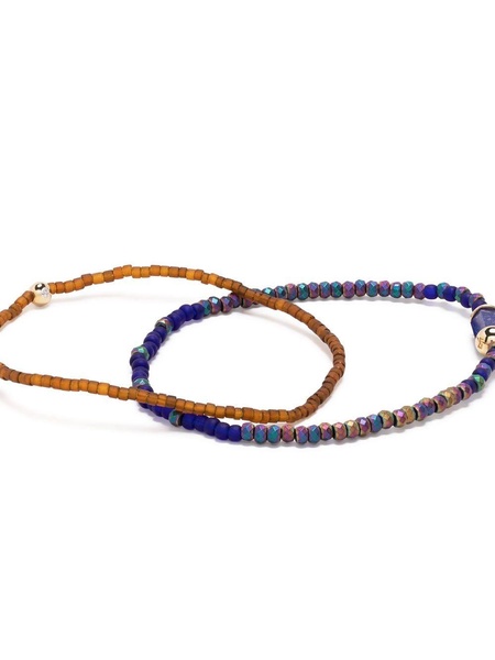 14kt yellow gold lapis lazuli bracelet