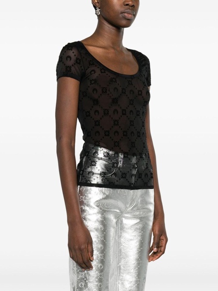 Crescent Moon-motif mesh top