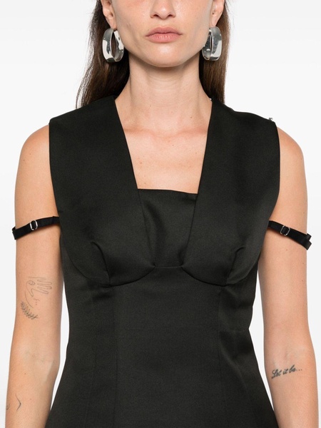 corset-style sleeveless top