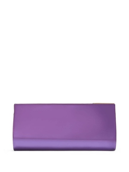 Armide metallic clutch bag