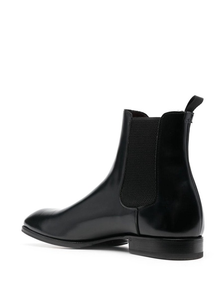 pointed toe leather boots