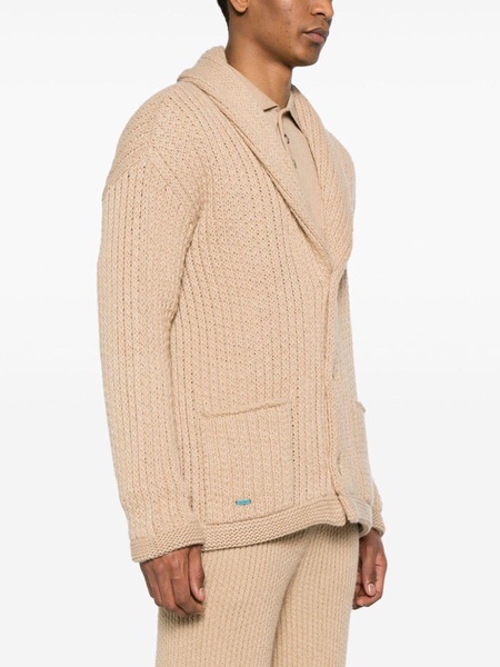 Finest ribbed cardigan