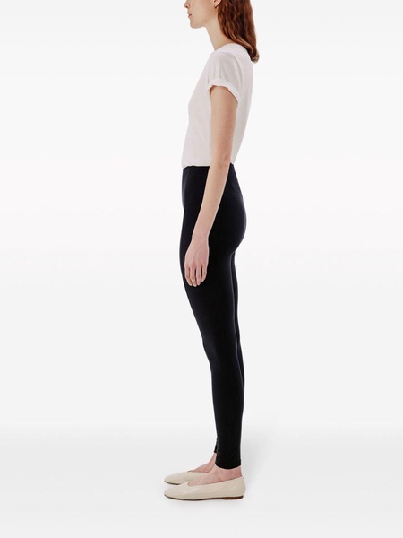 seam-detail high-waisted leggings