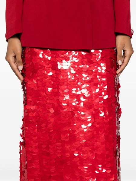 sequined midi skirt