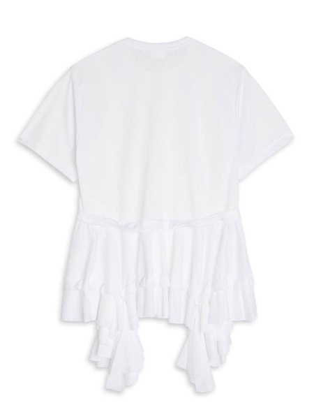 ruffled jersey T-shirt