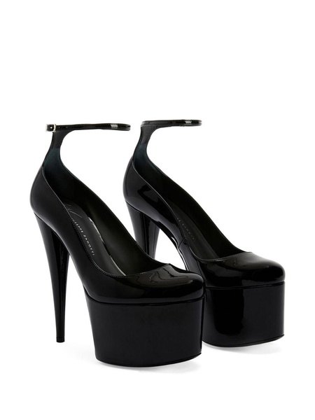 150mm patent leather stiletto pumps