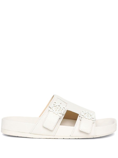 Ease Leather Double-Strap Slides