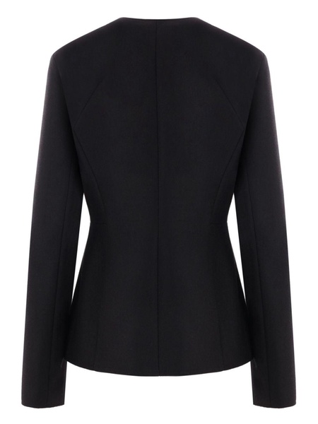 buttoned long-sleeve blazer