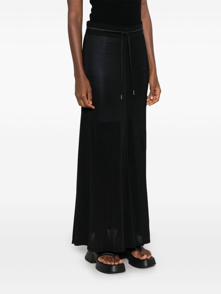 flared midi skirt