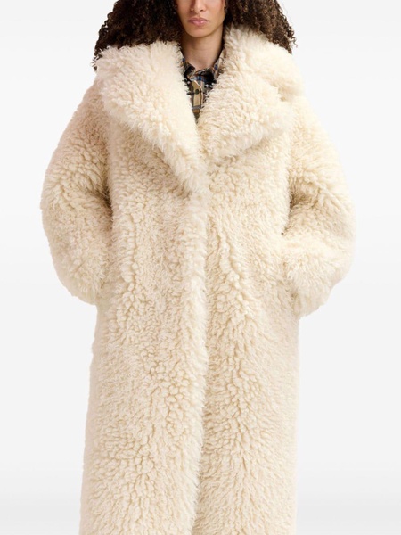 Greedy faux-fur coat