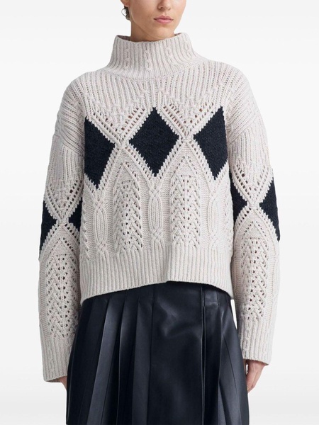 Grady cable-knit jumper