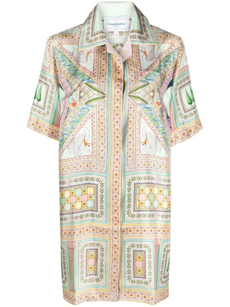 Le Labyrinthe silk shift dress