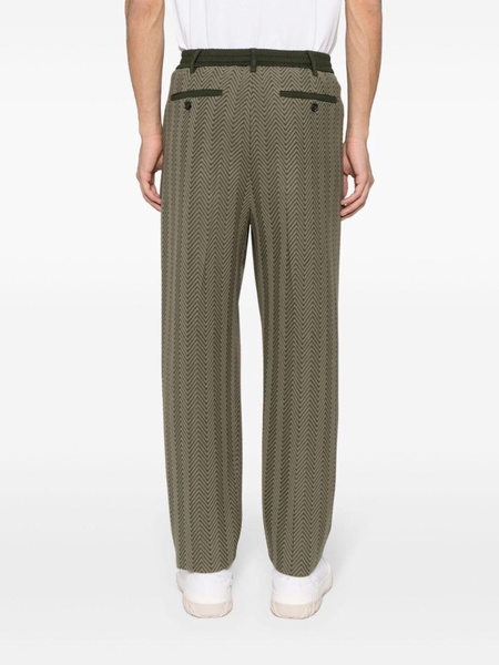 zigzag-woven trousers