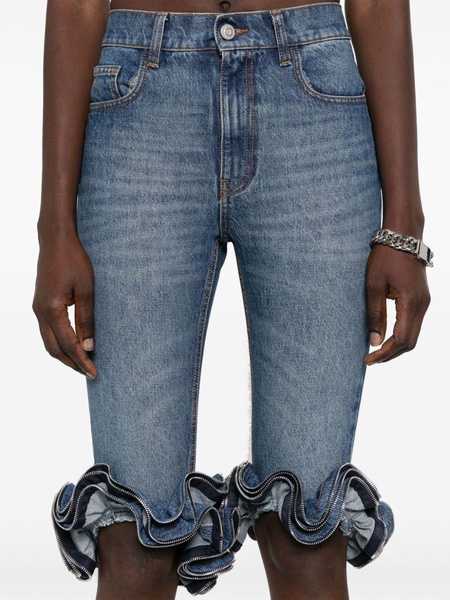 mid-rise cropped jeans