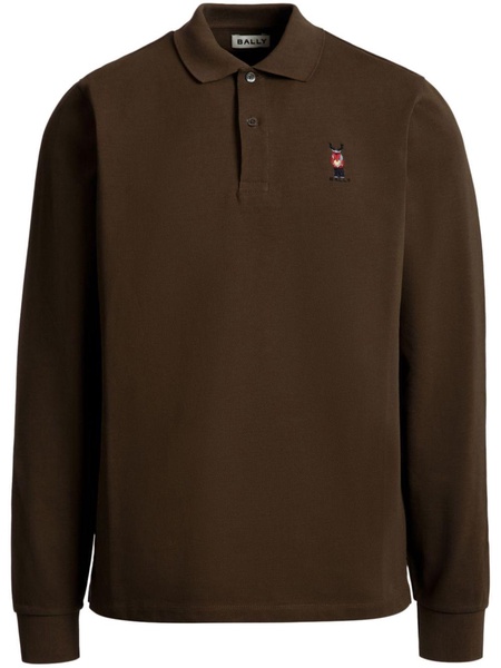 logo-embroidered polo shirt 