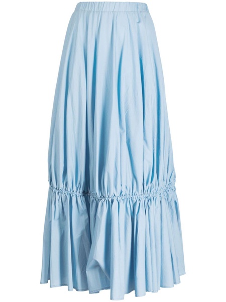 drawstring-fastening midi skirt