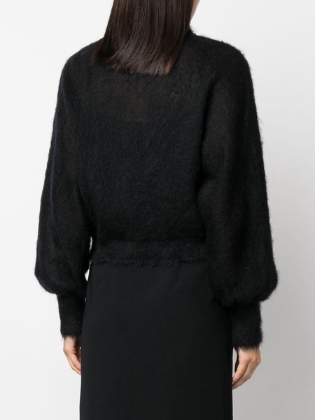 roll-neck mohair-blend jumper