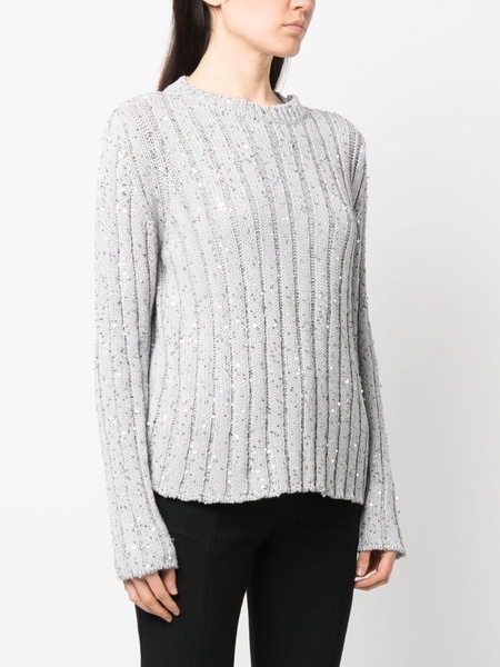 sequin-embellished jumper