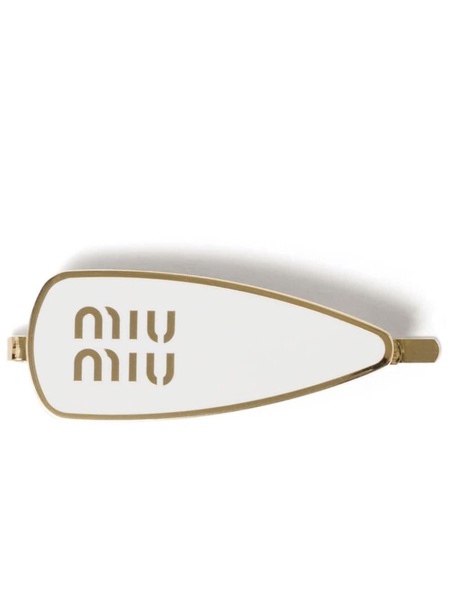 engraved-logo enamel hair clip