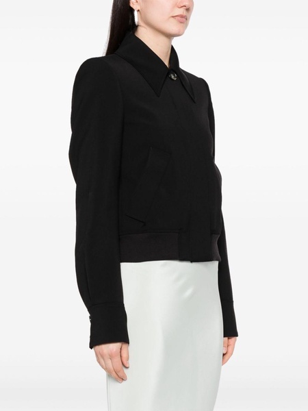 straight-point collar wool jacket 