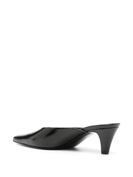 The Patent 55mm leather mules