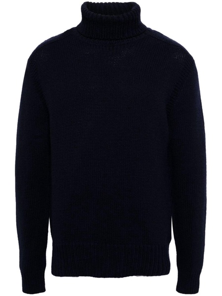 high-neck wool-cashmere blend sweater